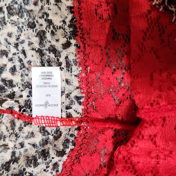 Y2k soft lacey cheeky hipster bikini cheetah print 8 xl - Picture 2 of 3